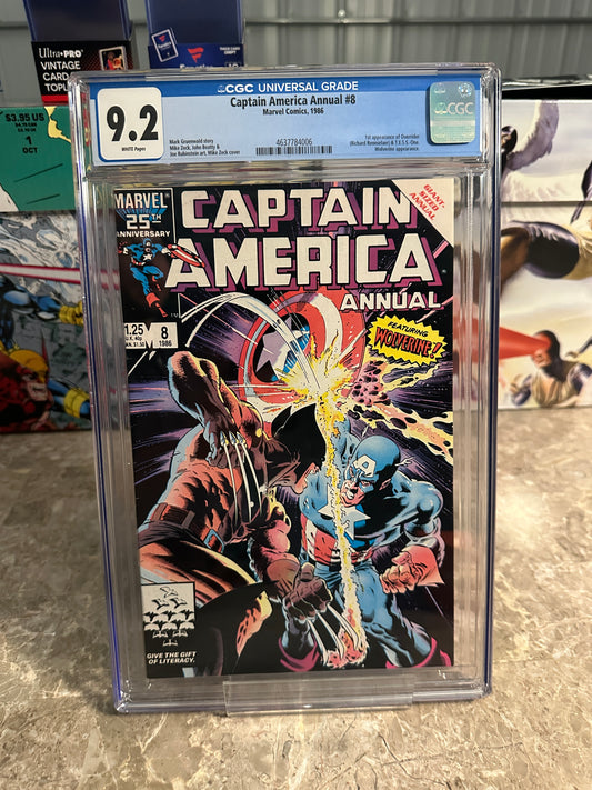 Captain America Annual #8 CGC 9.2 (Marvel 1986) - New Case