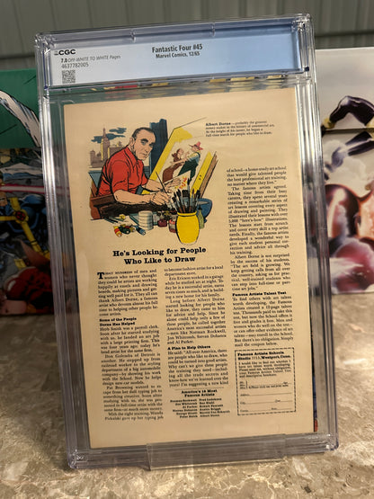 Fantastic Four #45 CGC 7.0 (1965 Marvel) - Brand New Case