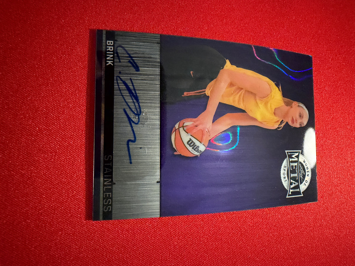 Cameron Brink 2026 Leaf Women Sport Stainless Auto Purple Team Color Match 1/1