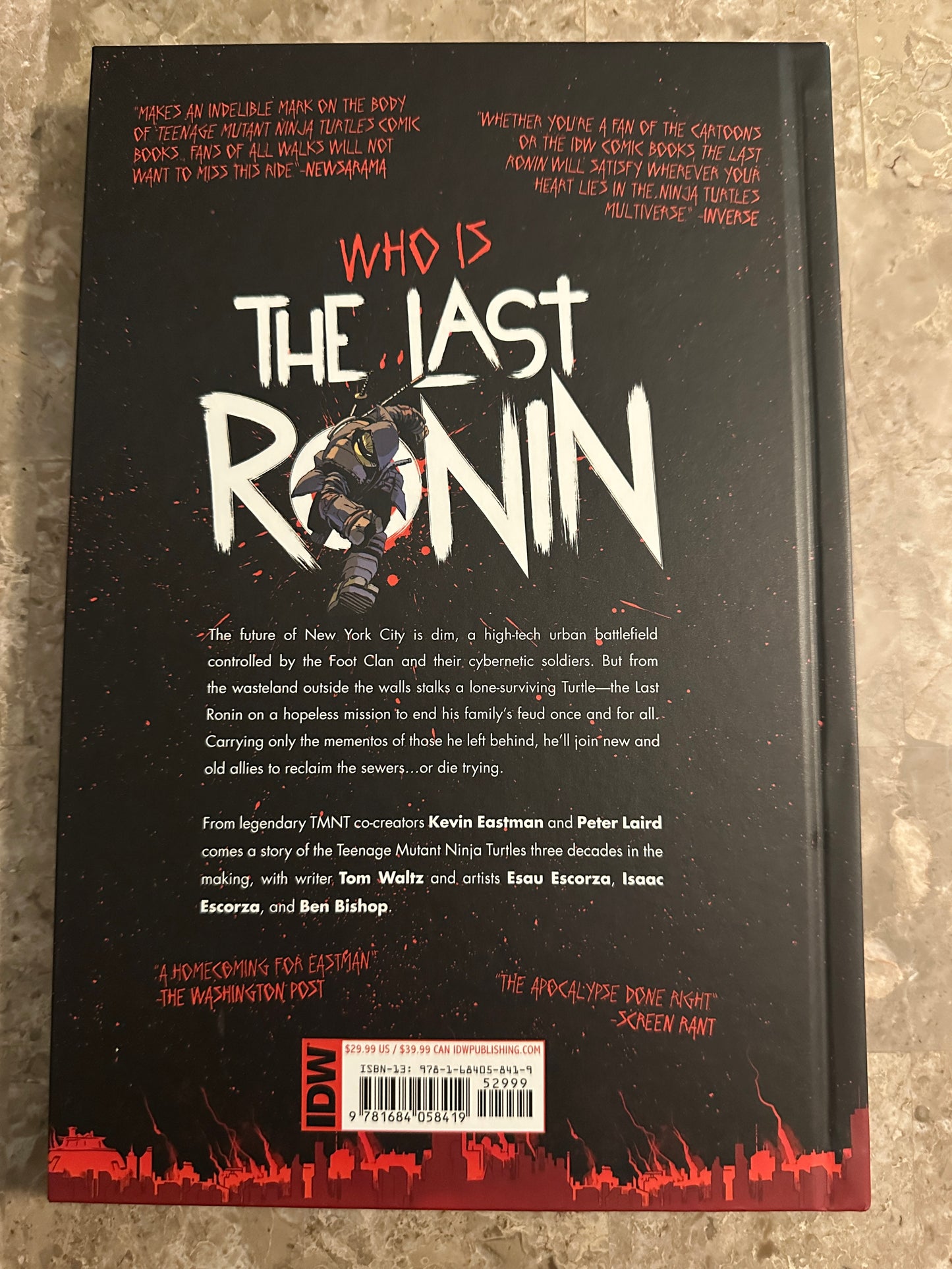 TMNT: The Last Ronin Hardcover NM Beautiful Copy (2022 IDW)