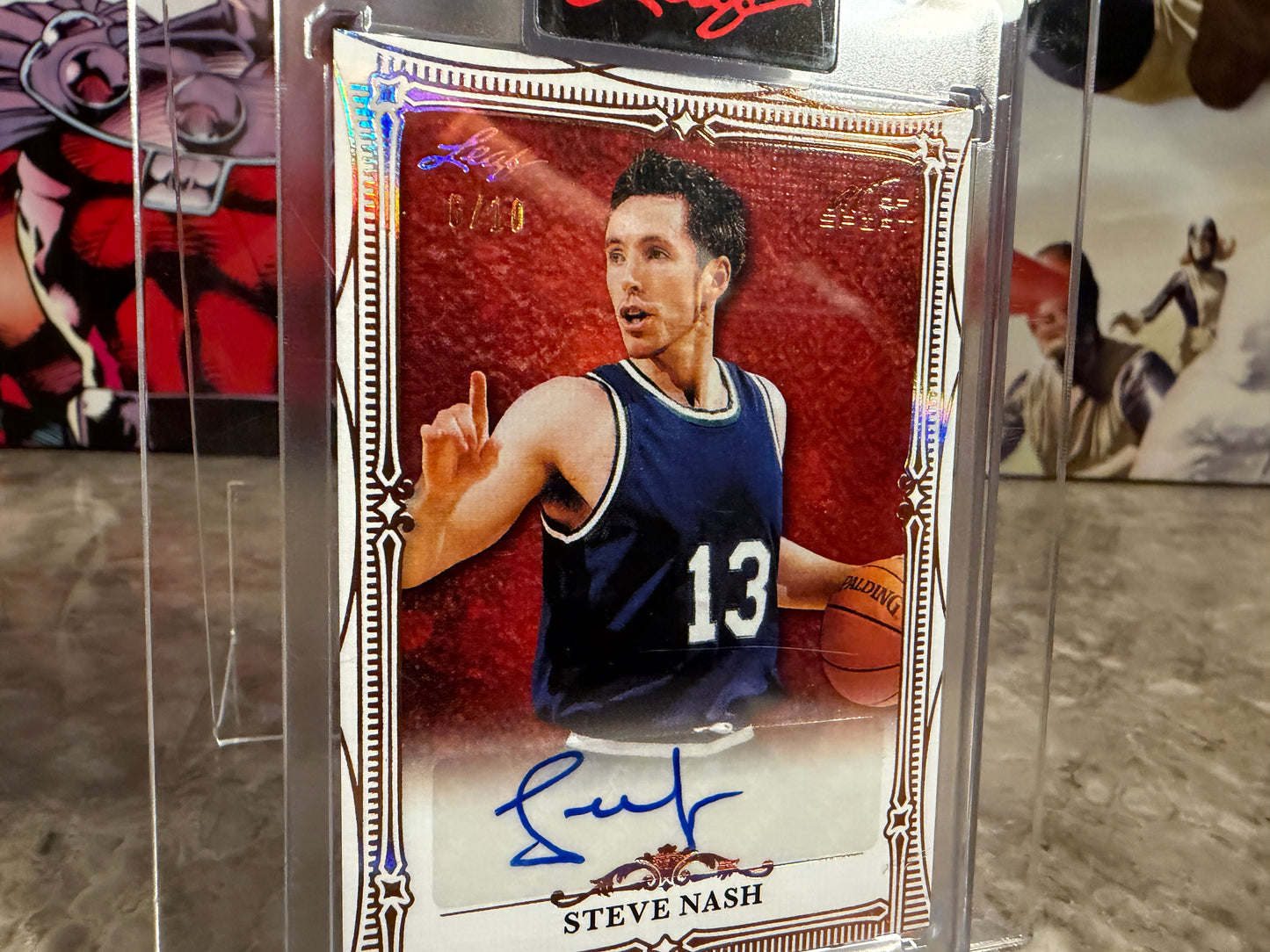 Steve Nash 2026 Leaf Art of Sport Base Auto Bronze /10