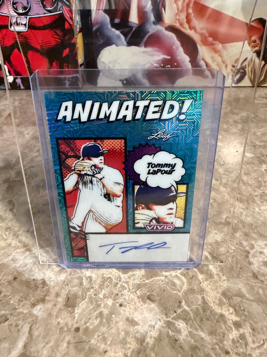 2026 Leaf Vivid Baseball Animated Autograph Techno Foil Tommy LaPour 24/25