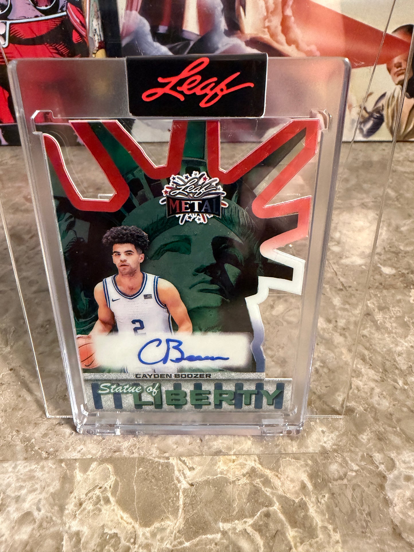 2026 Leaf Metal Independence Day Boozer Auto Super Prismatic Lot – Cayden & Cameron