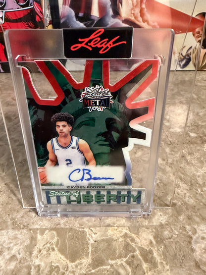 2026 Leaf Metal Independence Day Boozer Auto Super Prismatic Lot – Cayden & Cameron