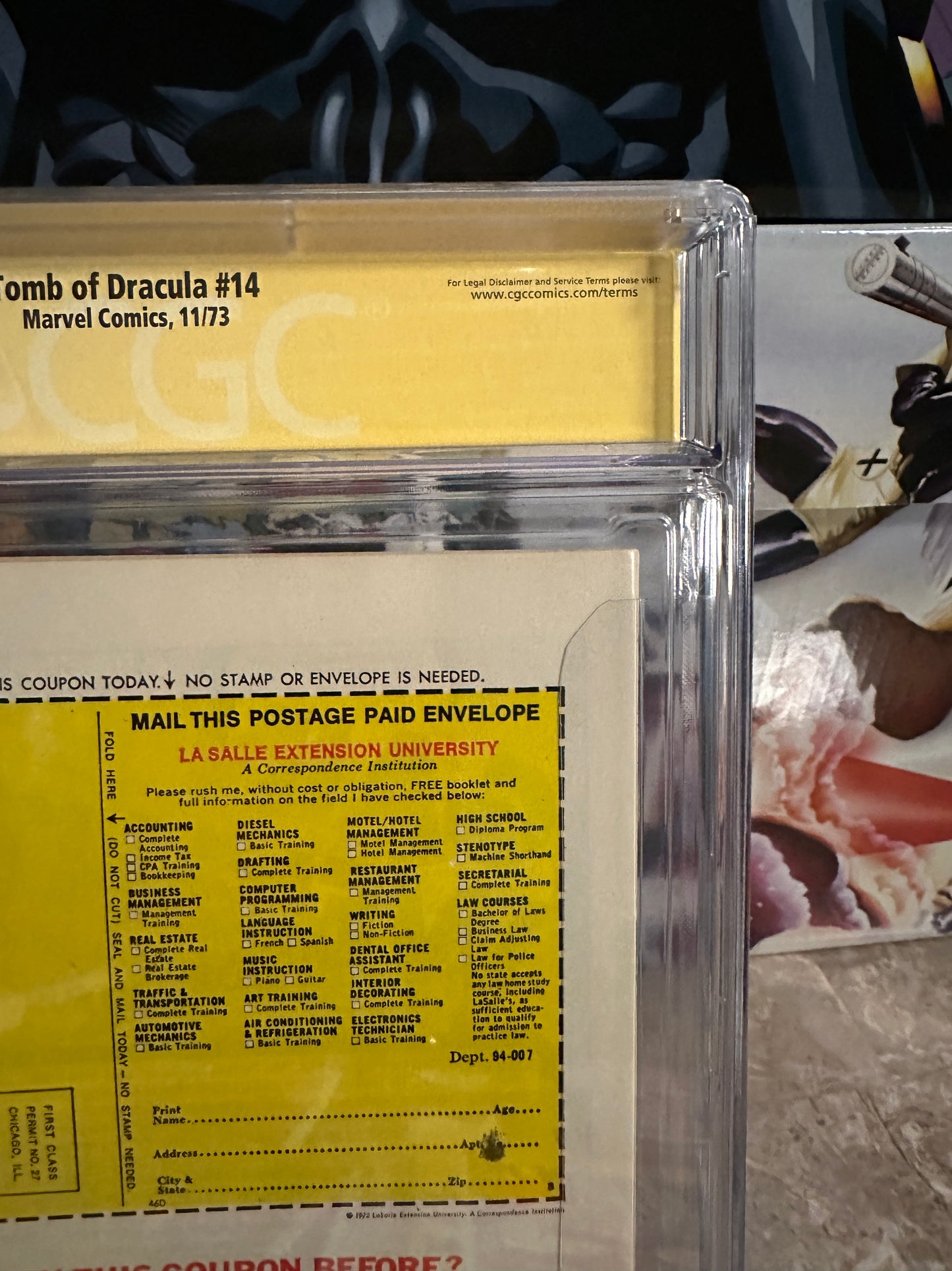Tomb of Dracula #14 CGC 9.4 WP SS Wolfman (1973 Marvel)
