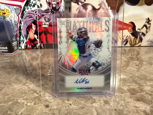 Vahn Lackey 2026 Leaf Metal Draft Edition Baseball Naturals Auto #TN-VL1