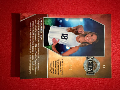 Caleigh Haetten 2026 Leaf Women of Sport Base Auto 2-Card Bookend Lot