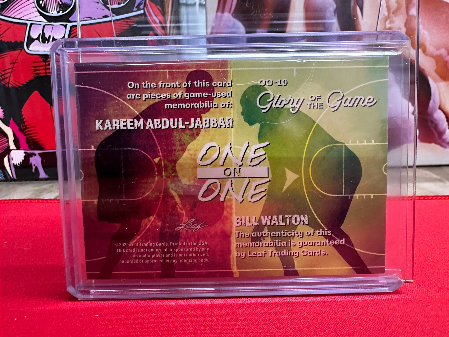 Kareem Walton Dual Patch /6 2025 Leaf Glory of the Game One on One SP