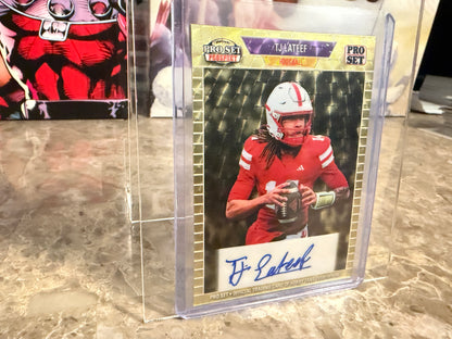 TJ Lateef 2026 Leaf Pro Set Metal 1989 Auto Gold Super Prismatic 1/1