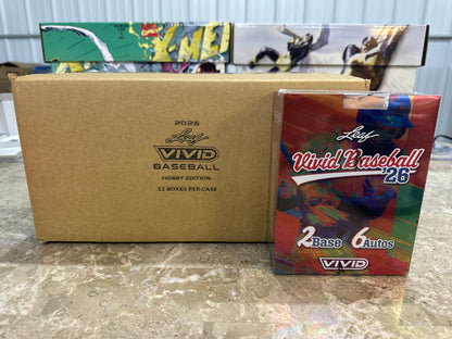 2026 Leaf Vivid Baseball Hobby 12-Box Case