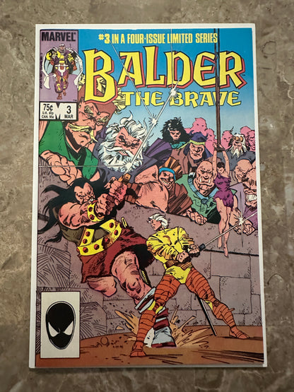 Balder the Brave #1-4 Full Set High Grade (1985 Marvel Comics)