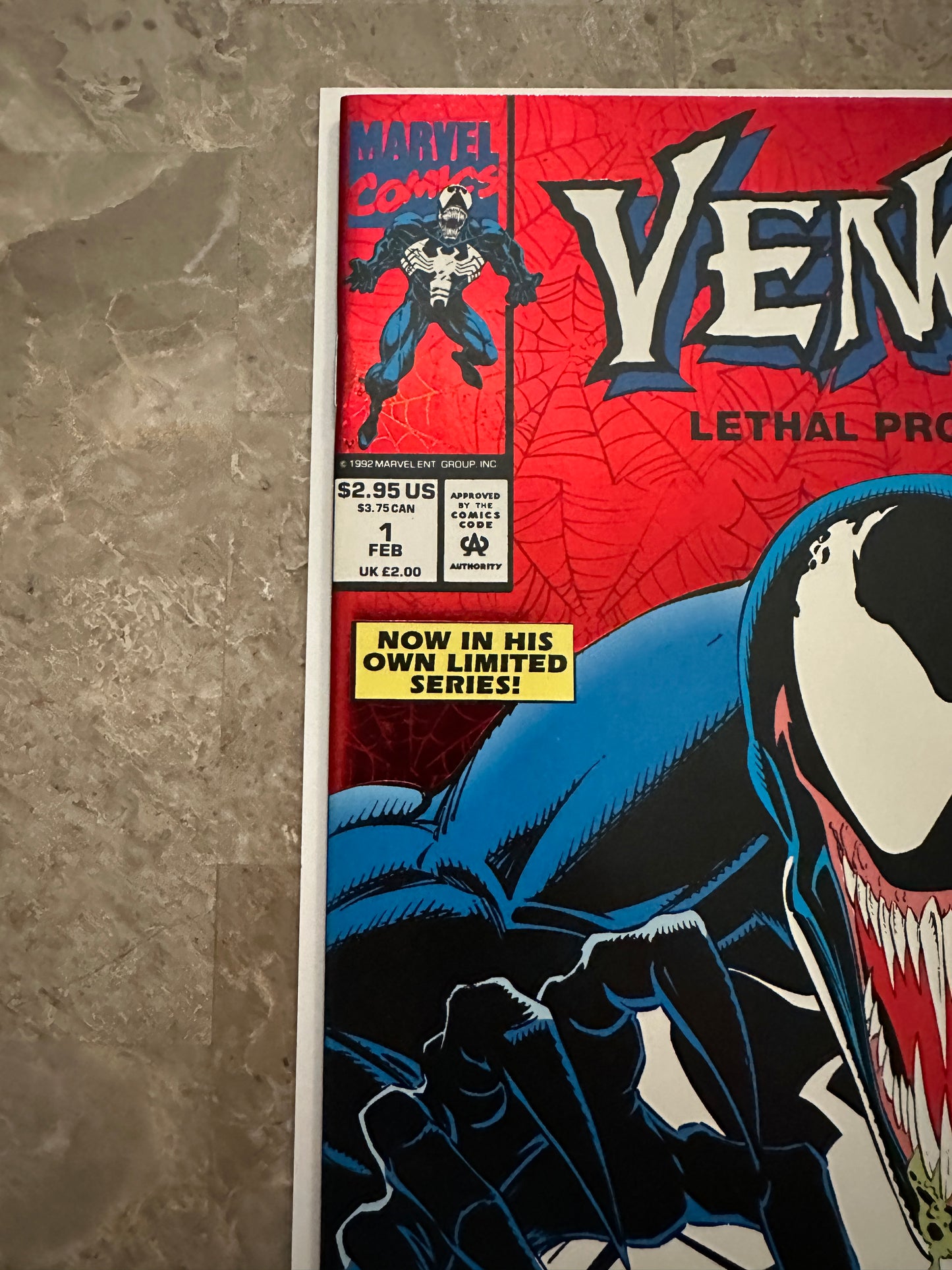Venom Lethal Protector #1 VF+ 8.5 (1993 Marvel) - De La Rosa Signature Print