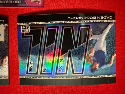 2026 Leaf Pro Set Caden Bogenpohl 1989 Pink Auto /7 NIL Auto /25 3-Card Lot