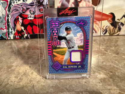 Cal Ripken Jr. 2026 Leaf Seasons In the Sun Love of the Game-Used Patch /4