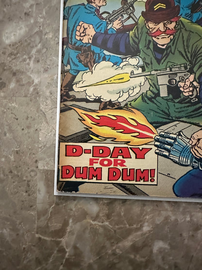 Sgt Fury #59 FN- 5.5 (Marvel Comics 1968) - Higher Grade with tanning
