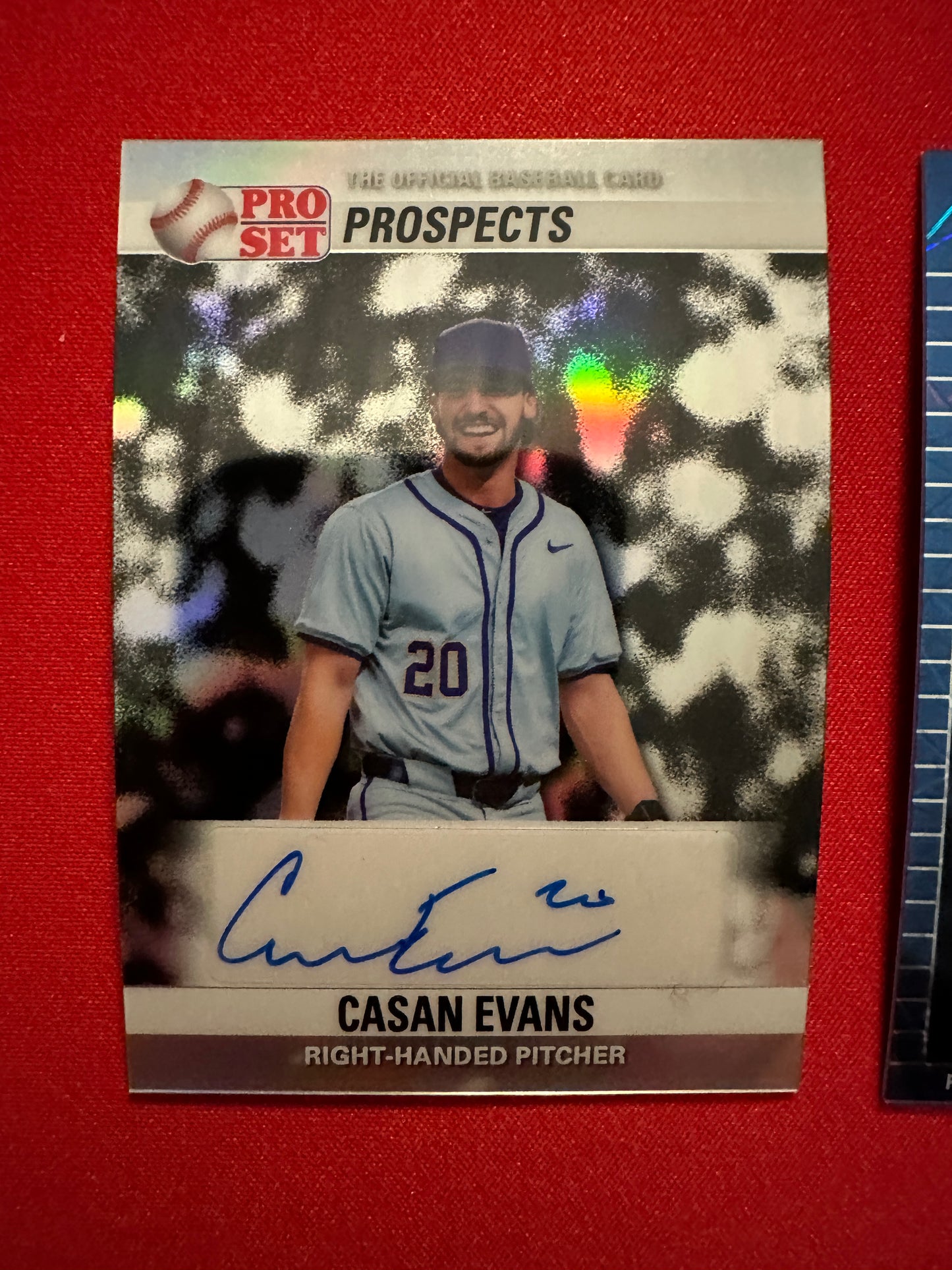 Casan Evans 2026 Leaf Pro Set Two-Card Prospect Lot