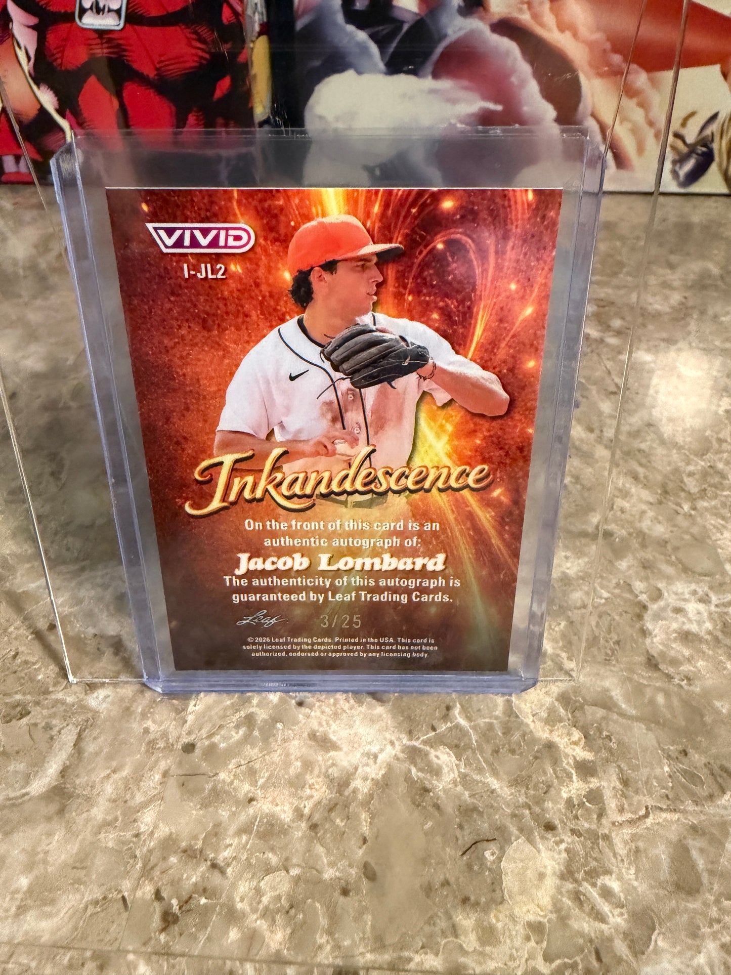 Jacob Lombard 2026 Leaf Vivid Inkadescence Auto /25