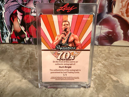 Kurt Angle 2026 Leaf Signature Series 70s Series Auto 1/1