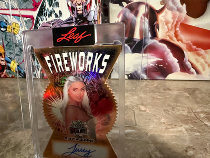 Livvy Dunne 2026 Leaf Metal Independence Day Fireworks Auto Gold 1/1