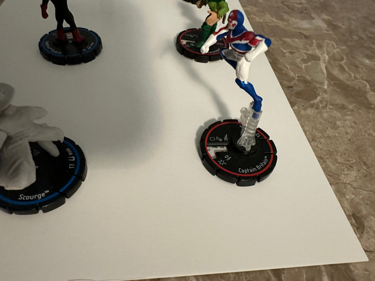 HeroClix Ultimates Lot Punisher, Captain Britain Experienced/Veterans (2005 WizKids)