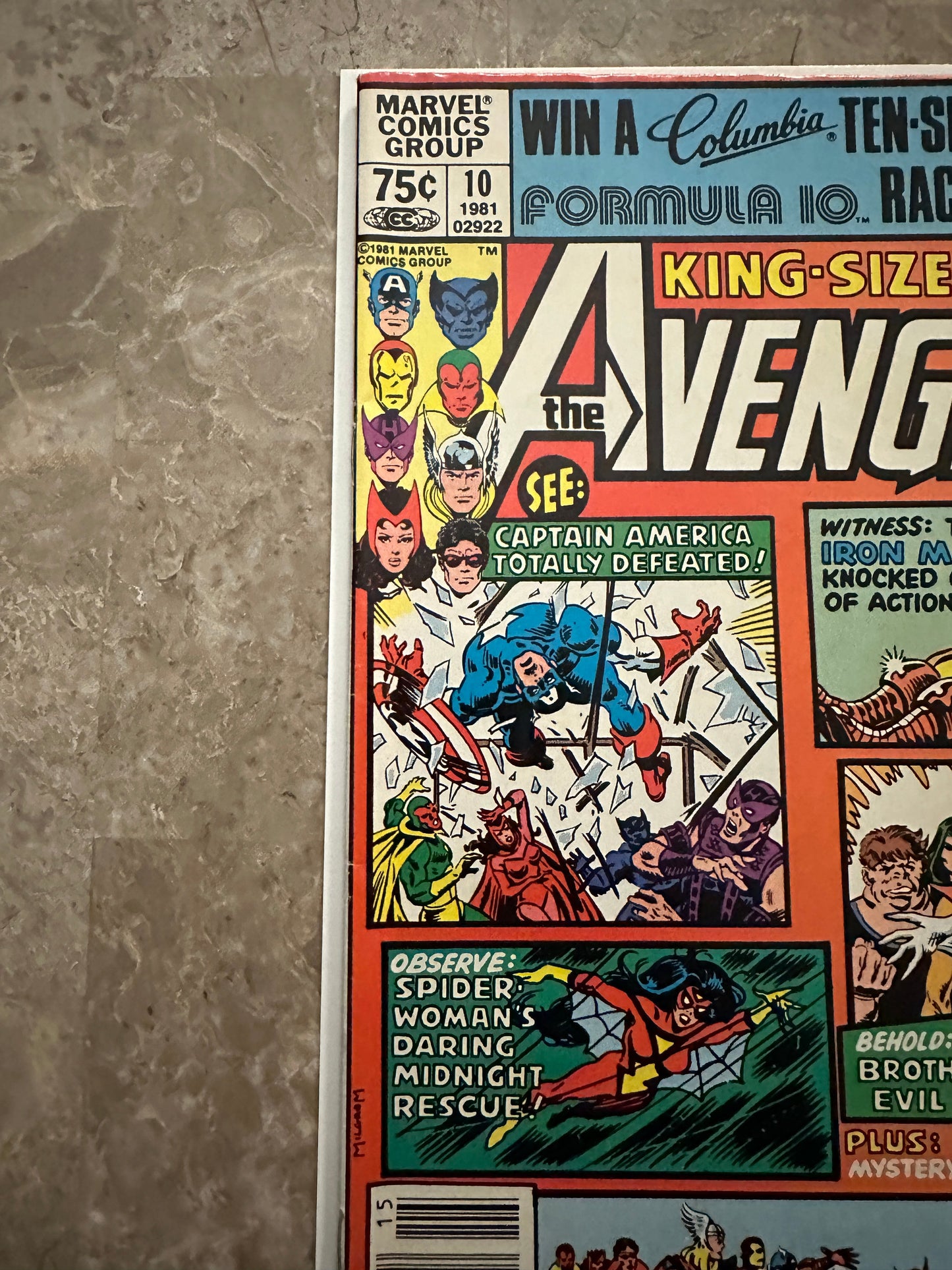 Avengers Annual #10 Newsstand VF- 7.5 (Marvel Comics 1981) - Unpressed