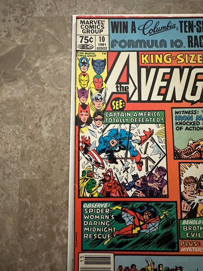 Avengers Annual #10 Newsstand VF- 7.5 (Marvel Comics 1981) - Unpressed