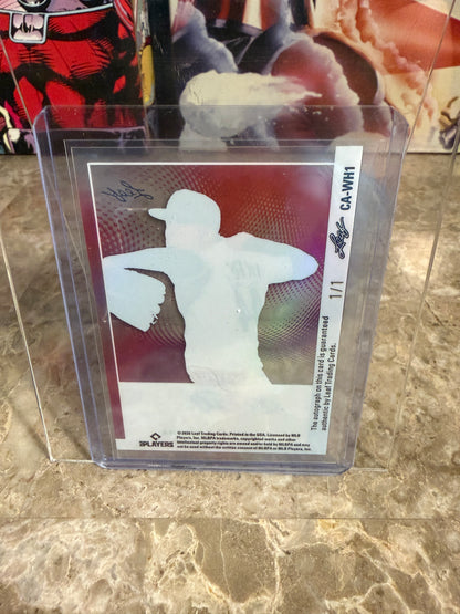 2026 Leaf Vivid Baseball Welinton Herrera Clear Base Auto Stardust Teal 1/1