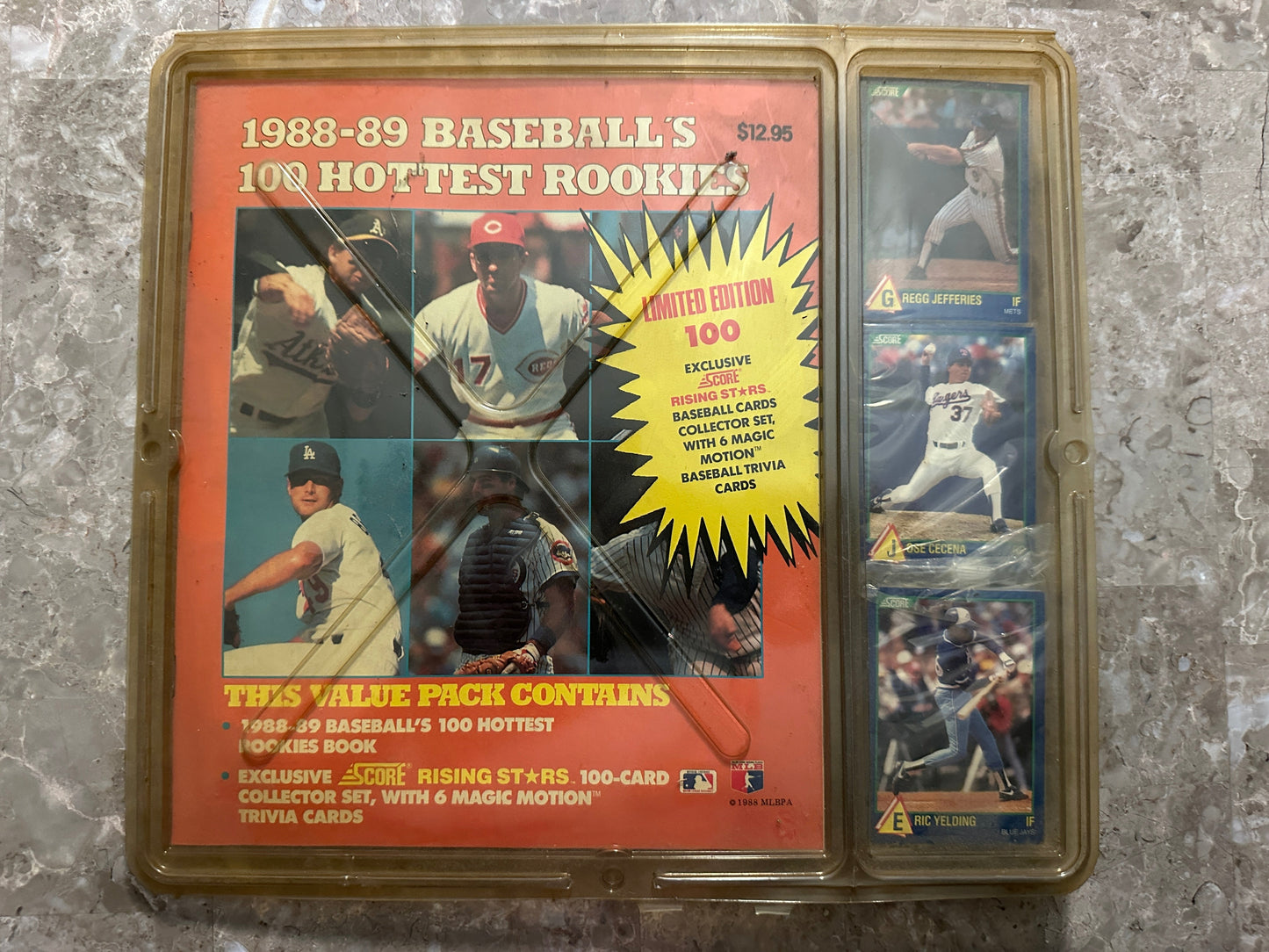1988-89 Score Baseball's 100 Hottest Rookies Sealed Card Set