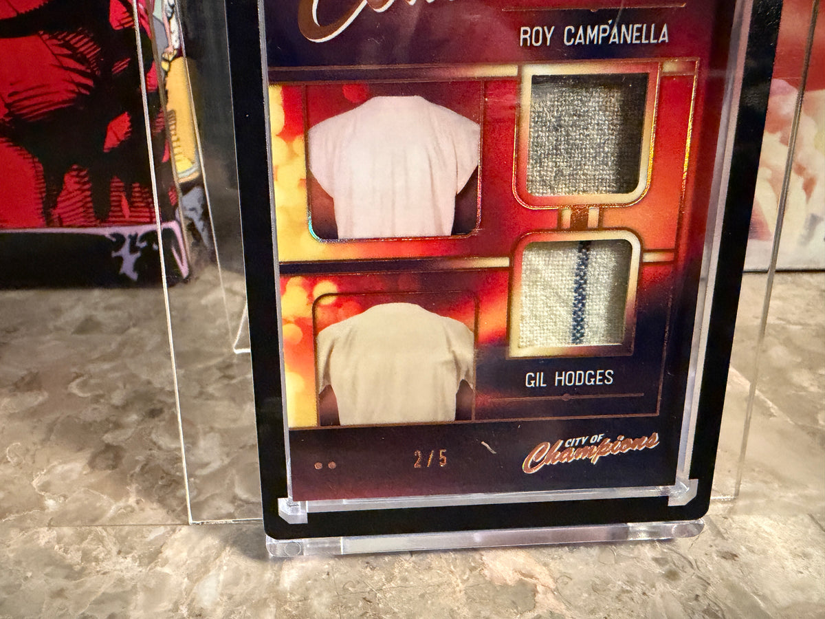 Campanella Gil Hodges 2026 Leaf City of Champions Winning Combo Game-Used /5