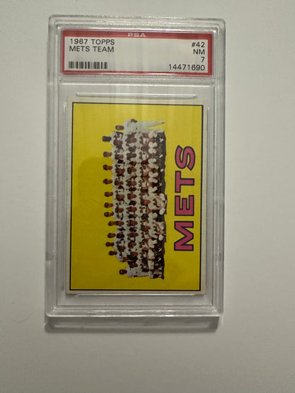 Mets Team #42 PSA Graded NM 7 (1967 Topps)