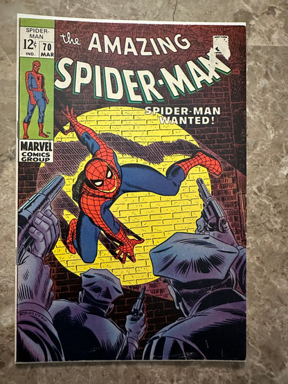 Amazing Spider-Man #70 VG+ 4.5-5.0 (Marvel 1969) - Gorgeous copy for grade