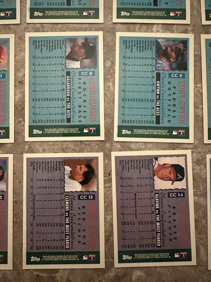 1996 Topps Classic Confrontations Full Set (15 card set)