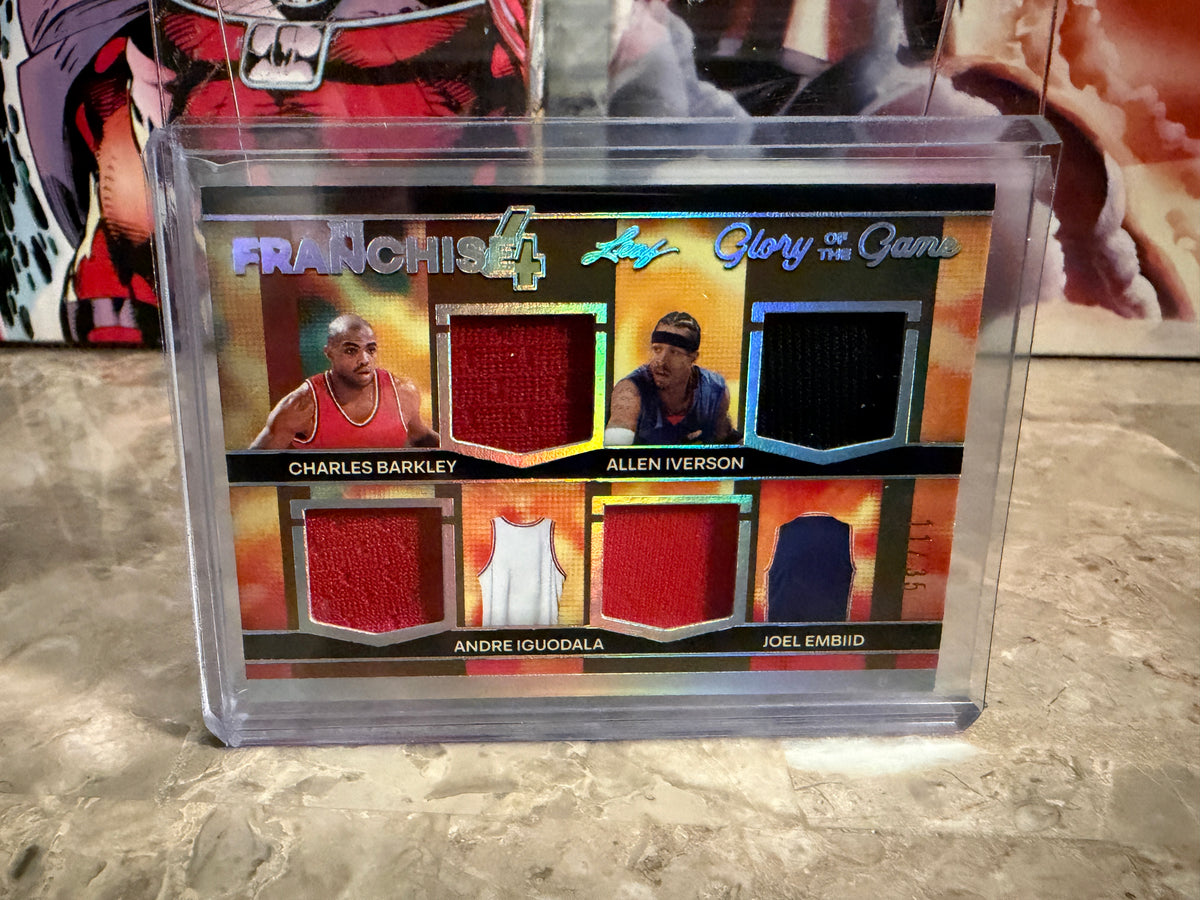 Barkley Iverson Embid Iguodala 2026 Leaf Glory of the Game Franchise 4 Game-Used