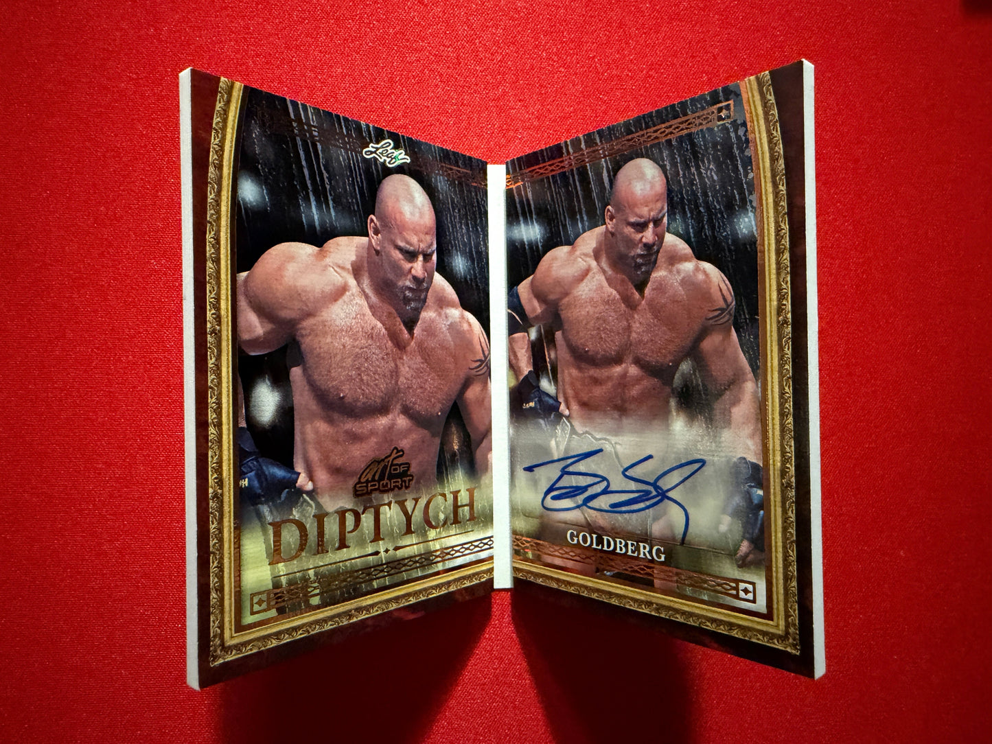 2026 Leaf Art of Sport Goldberg Diptych Auto Booklet Bronze /10 Bookend
