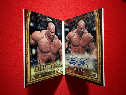 2026 Leaf Art of Sport Goldberg Diptych Auto Booklet Bronze /10 Bookend