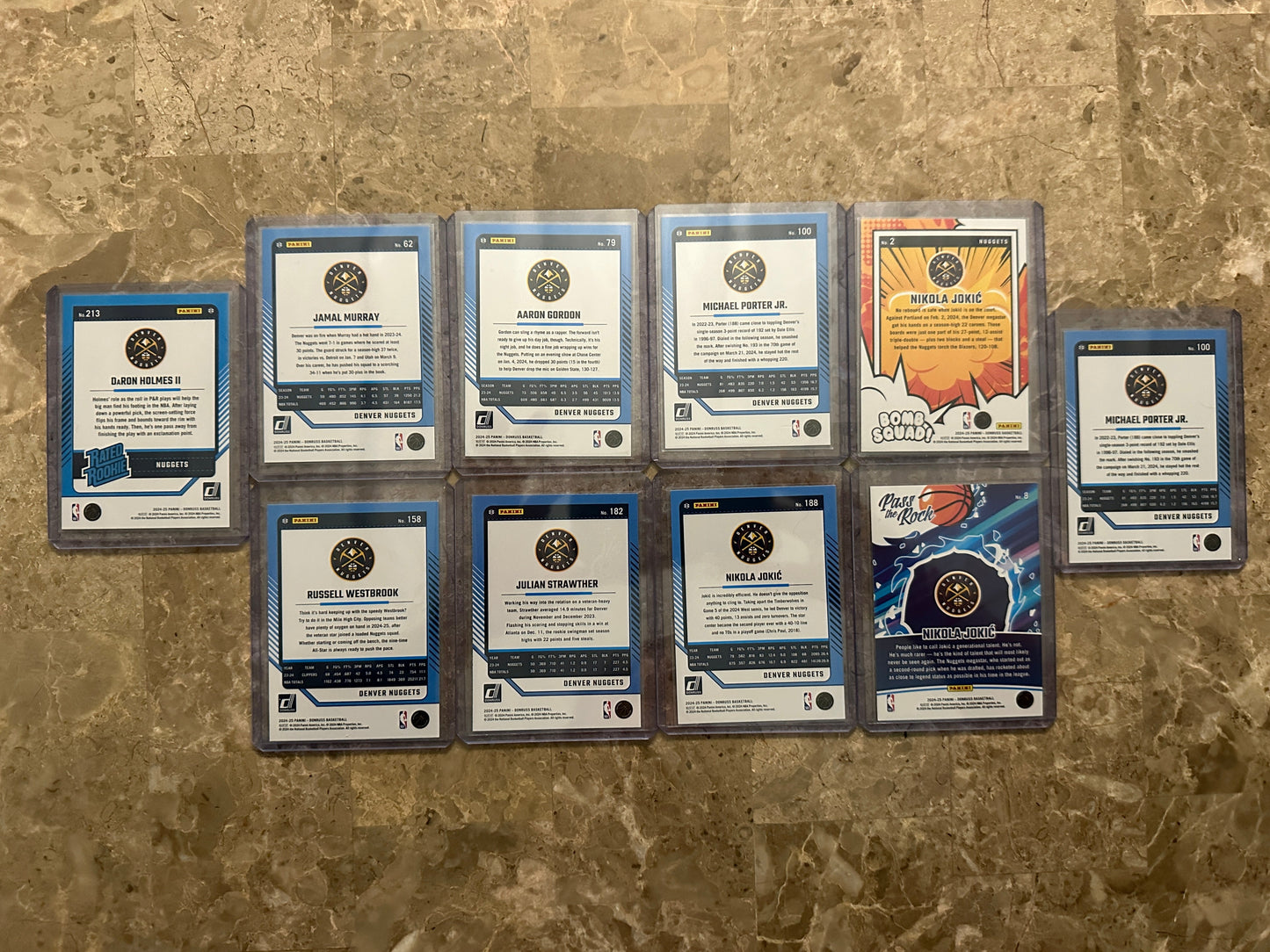 2024 Panini Donruss Basketball Denver Nuggets Team Set (10 cards)