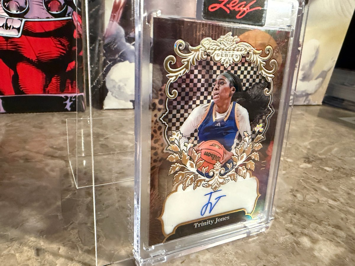 Trinity Jones 2026 Leaf Signature Series Base PTEG Clear Auto Gold 1/1