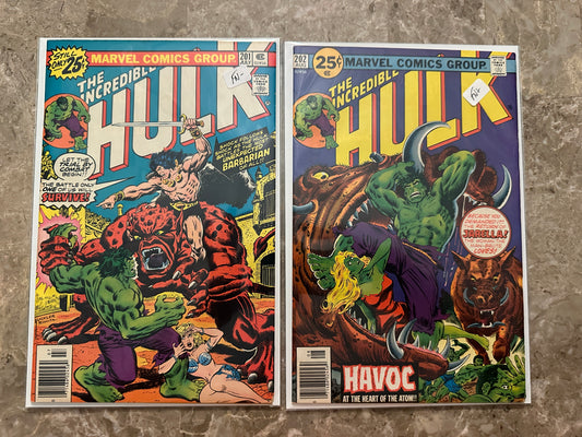 Incredible Hulk #201/202 Mid Grade (Marvel Comics 1976)