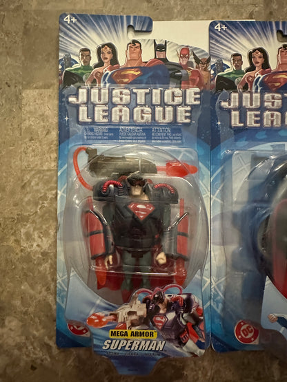 Justice League Animated Superman & Superman Mega Armor (Mattel) - New Sealed