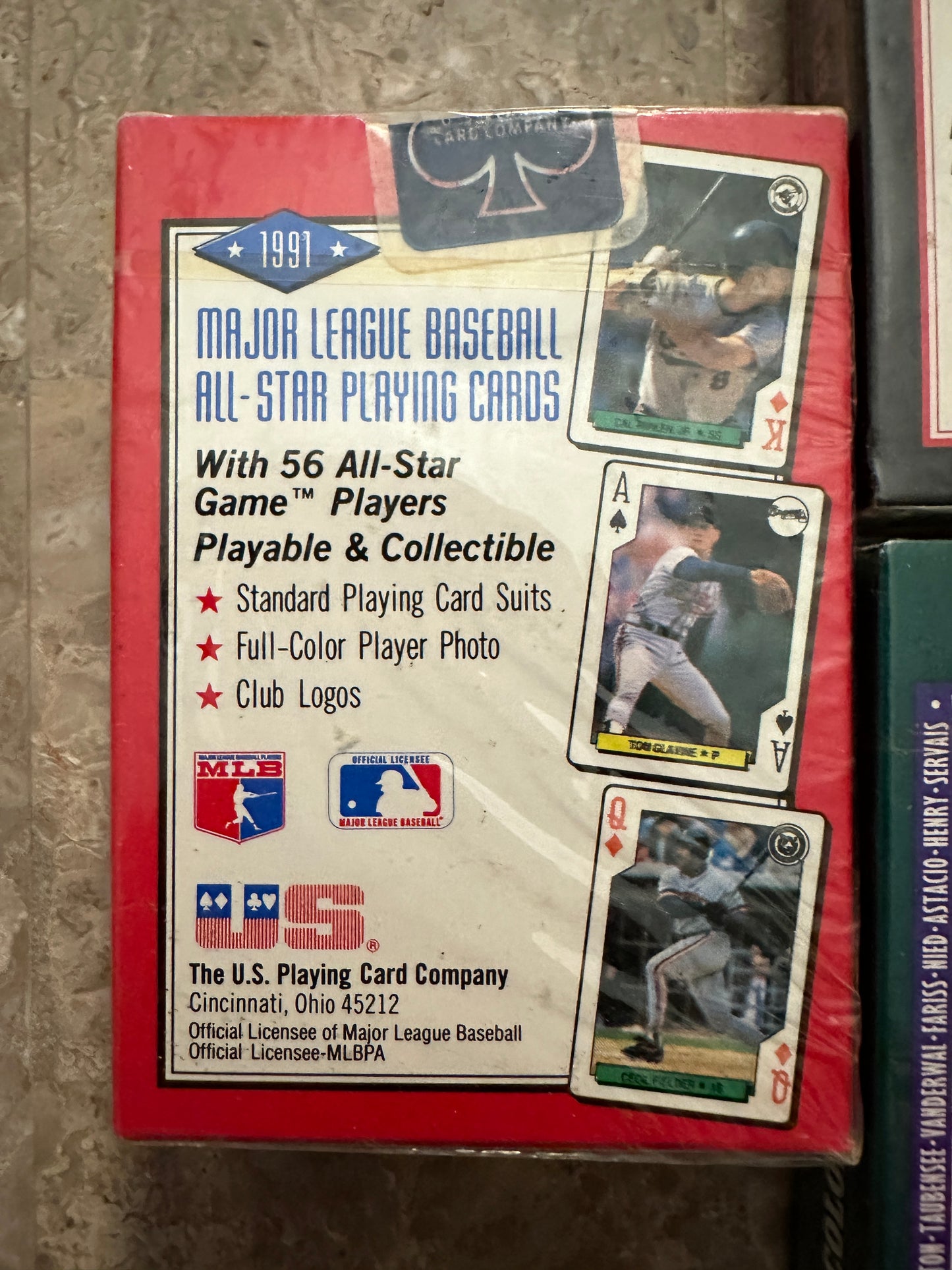 Baseball Aces/Baseball Rookies Playing Cards (Bicycle 1991-94) - 6 Packs Sealed