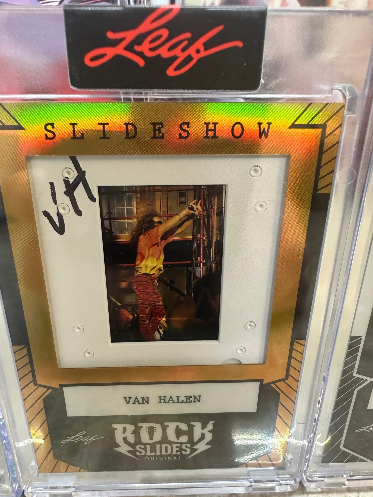 2026 Leaf Slideshow VAN HALEN Metal /25 SAMMY HAGAR 3-Slide 5150 Era PRODUCTION