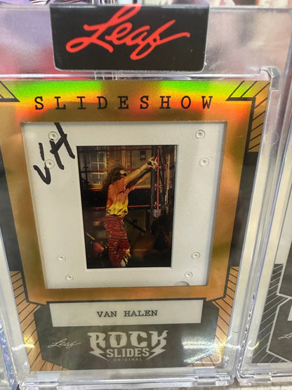 2026 Leaf Slideshow VAN HALEN Metal /25 SAMMY HAGAR 3-Slide 5150 Era PRODUCTION