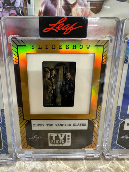 2026 Leaf Slideshow BUFFY THE VAMPIRE SLAYER Metal /25 ANGEL Giles Xander LOT