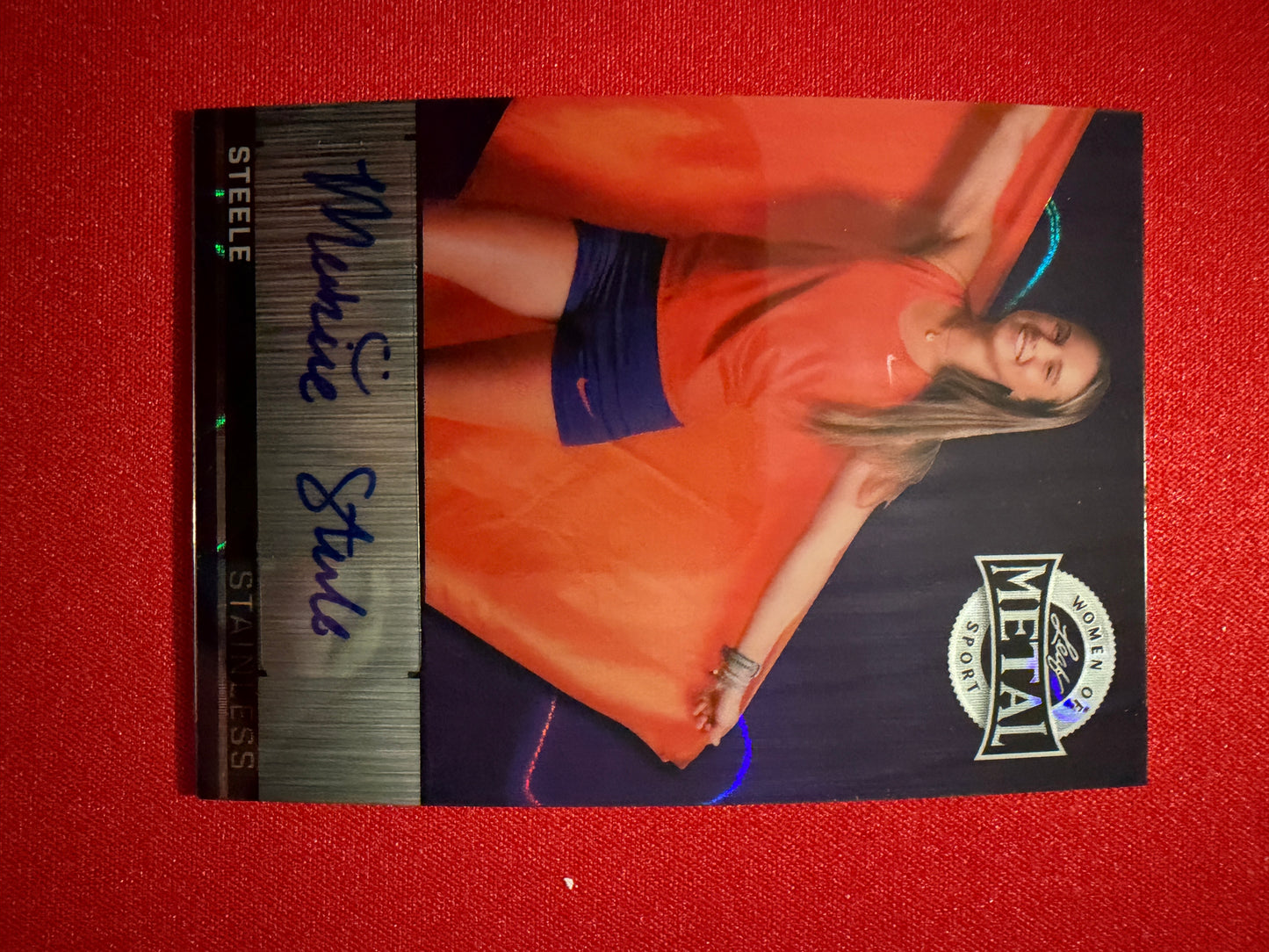 Makenzie Steele 2026 Leaf Metal Women Of Sport Stainless Auto Lava 1/1