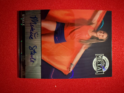 Makenzie Steele 2026 Leaf Metal Women Of Sport Stainless Auto Lava 1/1