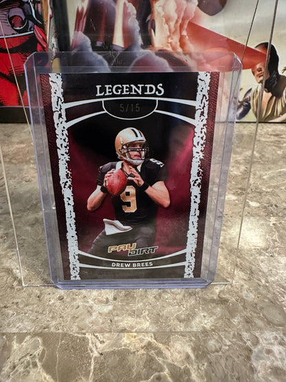 Drew Brees 2026 Leaf Paydirt Football Legends Pink Parallel /15 Non-Auto