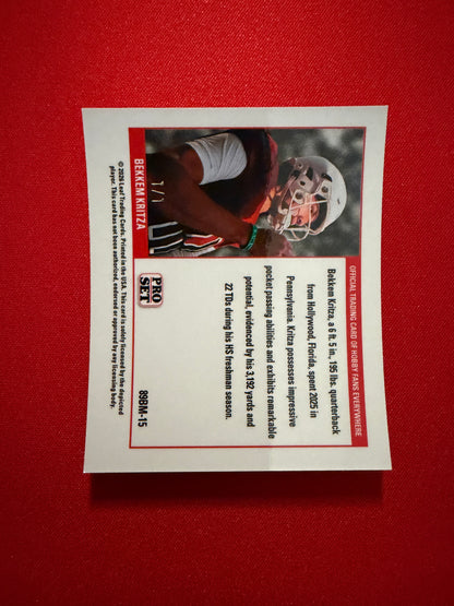Bekkem Kritza 2026 Leaf Pro Set Metal 1989 Mini Super Prismatic Red Flood 1/1