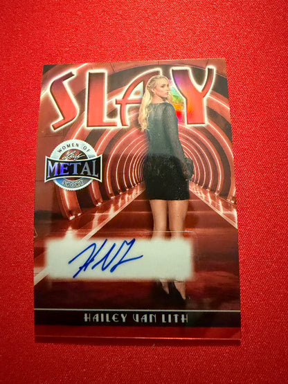Hailey Van Lith 2026 Leaf Metal Women Of Sport Slay Auto Red /3