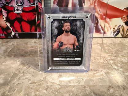 Mateusz Gamrot 2026 Leaf Metal Ring Kings Metal Inscriptions Gamer Auto 1/1
