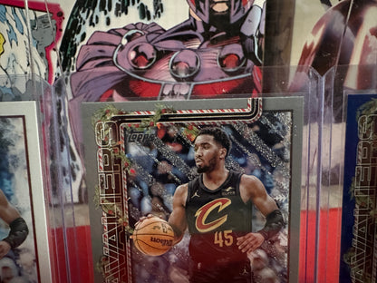 2025-26 Topps Holiday Donovan Mitchell Short Print, Glitter, Blue Foil Lot of 3